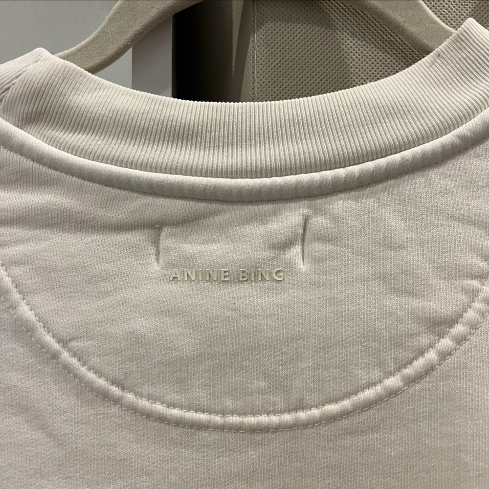 Anine Bing Jaci Rio de Janeiro Graphic Sweatshirt in White - Picture 6 of 8